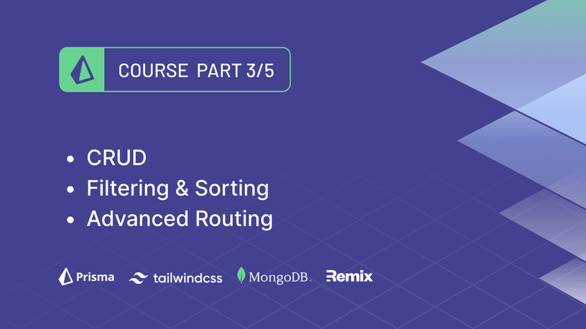 Build A Fullstack App with Remix, Prisma & MongoDB: CRUD, Filtering & Sorting