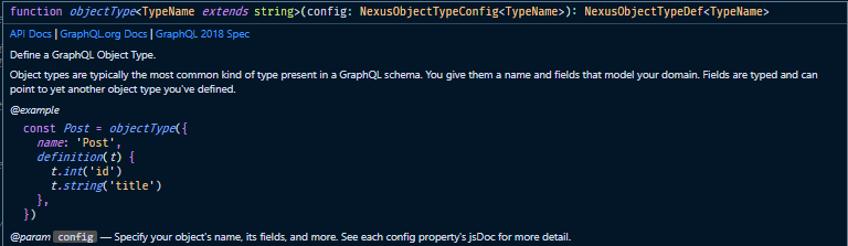 Nexus code documentation