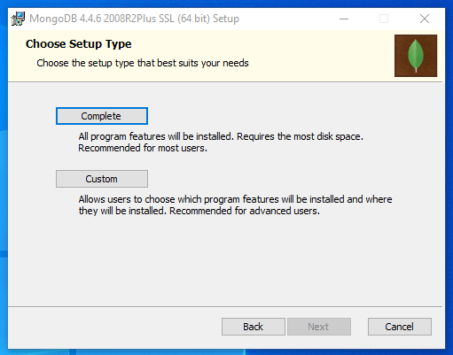 MongoDB installation type